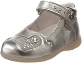 Primigi Kids' Agata Mary Jane,Argento,22 EU (US Toddler 5.5 M)