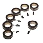 Levolor Decorative Fluted Ring, Set of 7, Brushed Sienna, Use With Rods Up To 1-Inch Diameter
