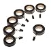 Levolor Decorative Fluted Ring, Set of 7, Brushed Sienna, Use With Rods Up To 1-Inch Diameter