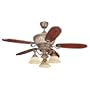 Monte Carlo 5SCR60BR3-L Stirling Castle 60-Inch 5-Blade Ceiling Fan with Remote and Light Kit, British Bronze Finish