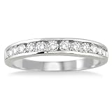 1/2 Carat Channel Set Diamond Band in 10K White Gold