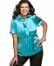 Alfani Woman Silk Charmeuse Short-Sleeve Blouse