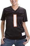 Miami Hurricanes Women's Black adidas #1 Fashion Football Jersey