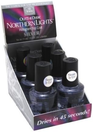 Out the Door Northern Lights Hologram Topcoat Silver 0.5oz (6 Pack)