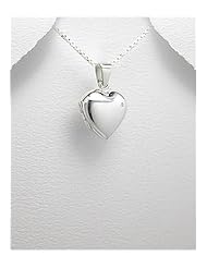 Locket pendant Necklace In 92.5 Sterling Silver