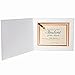 Collectors Gallery Contemporary White Portrait Folder Frame, for a Horizontal Print, 11x8", No Foil Window Border, 10 Pack