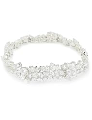 CZ by Kenneth Jay Lane "Elegant Cubic Zirconia" Cubic Zirconia Cluster Bracelet