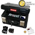 Feuerfeste- Wasserdichte Dokumentenkassette inkl. feuerfeste Schutztasche! Dokumentenbox Geldkassette, Original Honeywell Format DIN A5!