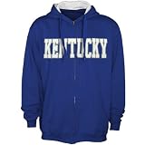 Kentucky Wildcats Royal Blue Classic Twill Full Zip Hoody Sweatshirt
