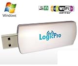 LogicPro 802.11g XP, Vista & Windows 7 High Speed Wireless Internet USB Adapter Wifi Dongle (also compatible with Win ME, 2000)