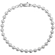 Sterling Silver 5.0 mm Pallini Bead, Ball Chain 30 inch Necklace, NICKEL FREE