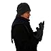 Men's Winter Fleece Hat Scarf Gloves Set Gray