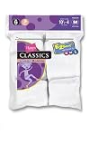 HANES GIRLS CLASSIC FLAT KNIT BOBBIE 6 PACK - 770/6