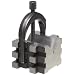 Starrett 568A V-Block And Clamp For Round Or Square Work, 2" Diameter Round Capacity, 1-7/16" Square Capacity (1-9/16" With Screw At Top)