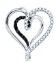 0.24CTW DIAMOND LADIES HEART PENDANT