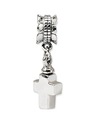 Reflection Beads Silver Cross Remembrance Ash Dangle