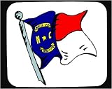 Decorated Mouse Pad with North Carolina, state, flag