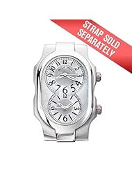 Philip Stein Signature Mother of Pearl Dual Time Stainless Steel Ladies Watch 1-NFMOP