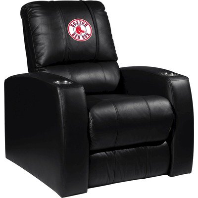 Home Theater Recliner with MLB Logo Panel Team: Boston Red Sox