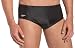 Speedo Men's Race Nylon Solid Water Polo Brief Swimsuit, Black, 34
