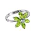 FOJO's Aqua & Peridot Flower Ring