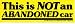 THIS IS NOT AN ABANDONED CAR decal bumper sticker