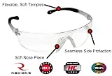 Radians Rad Sequel Clear Lens Safety Glasses Soft Nose