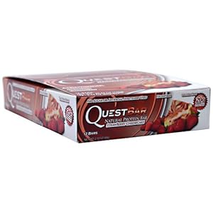 QuestBar Natural Protein Bar Gluten Free-Strawberry Cheesecake -Box Quest Nutrit