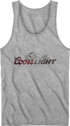 Coors Light Beer Adult Heather Gray Tank Top