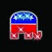 Republican Elephant Flashing Blinking Light Up Body Lights Lapel Pins (5-Pack)