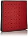 J.Fold Men's Loungemaster Slimfold Wallet, Red/Brown, One Size