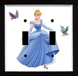DISNEY PRINCESS CINDERELLA DOUBLE TOGGLE SWITCHPLATE COVER