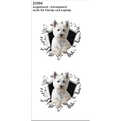 Aufkleber Einschussl�cher, 60 mm, 2er-Set, Motiv: Westi