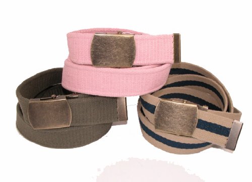 1.5 Inch Vintage Military Fabric Belt by CTM