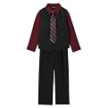 Boys' Cherokee&reg; 4-pc. Multi Stripe Vest Set - Black