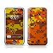 Digital Orange Camo Design Protective Skin Decal Sticker for Apple iPhone (2G)1st Generation