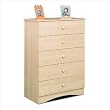 Nexera Alegria 5 Drawer Chest in Natural Maple Finish