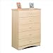 Nexera Alegria 5 Drawer Chest in Natural Maple Finish