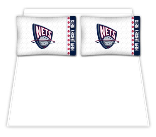 Sports Coverage New Jersey Nets Micro Fiber Sheet Set - Queen