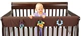 Leachco Easy Teether XL - Crib Rail Cover For Convertible Cribs - Chocolate