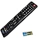 HQRP Remote Control for Sanyo DP32D13 DP32D53 DP37647 DP39843 DP39D14 DP39E23 LCD LED HD TV Smart 1080p 3D Ultra 4K + HQRP Coaster