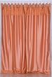 Juicy Peach Art Silk Custom made Curtains Drapes Panels Tab Top - Darker shade Top