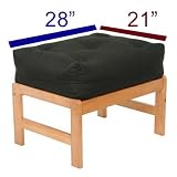 Leather Look Sangria futon cover ottoman 706