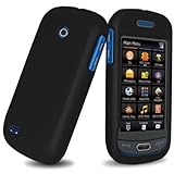 Black Rubberized Hard Case Snap-On Protector Cover for Samsung Eternity II  ....
