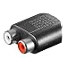Adapter 2x Cinch (douille) - 1x cliquet (douille) (3.5) stereo noir