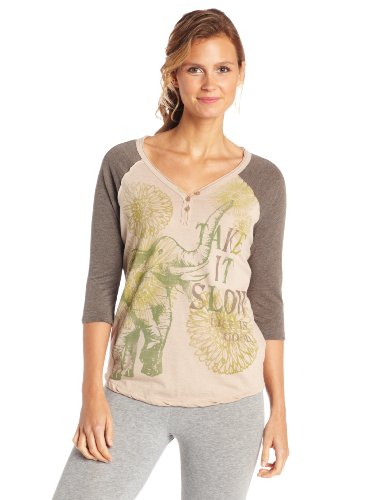 Life is good Women's Baseball Henley Slow Tee