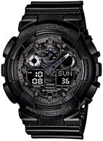 G-Shock Men's Quartz Watch with Multicolour Dial Analogue - Digital Display and Black Resin Strap GA-100CF-1AER