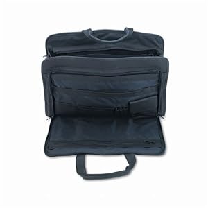Nappa Leather Business Case, 5 Capacity, 17w x 12h, Black (UNV31050) Category: Briefcases