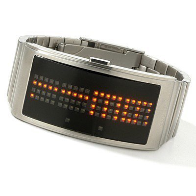 The Giordano Men's LED Light Master Digital Stainless Steel Watch