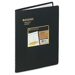 At-A-Glance 80-155-05 Undated Teachers Planner, 10-7/8 x 8-1/4 Inches, Black Cover